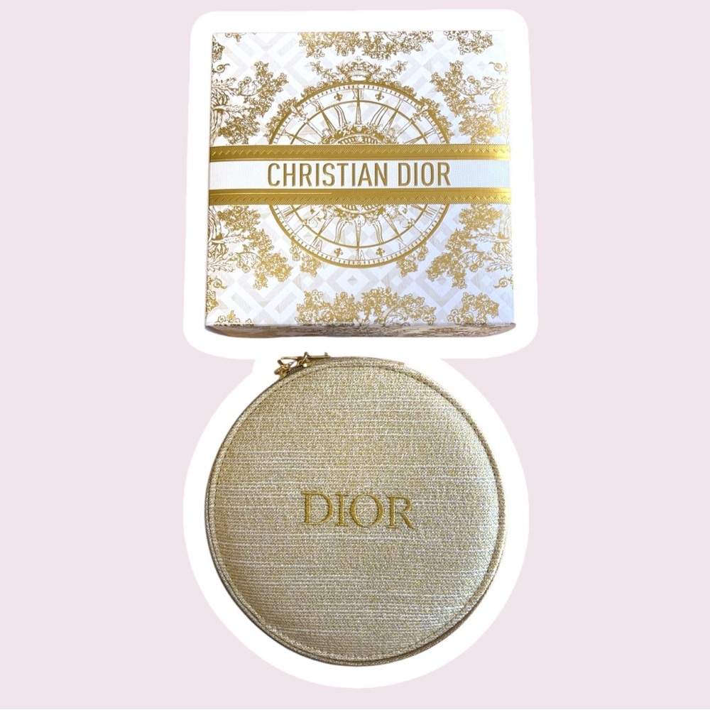Christian Dior Gold Cosmetic Pouch